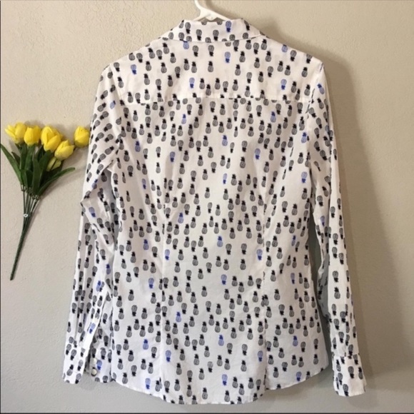 J. Crew Pineapple Print Button Down Shirt - Picture 4 of 6